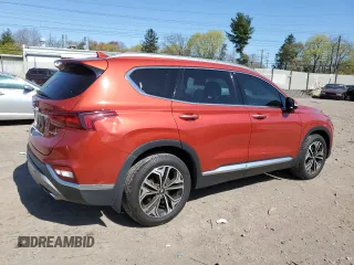 2020 Hyundai Santa Fe SEL with VIN 5NMS3CAAXLH186434, listed as a Copart auction lot 53346755 with 69,664 mi miles and Salvage Title. Bid and sale history available at DreamBid. Image 3.