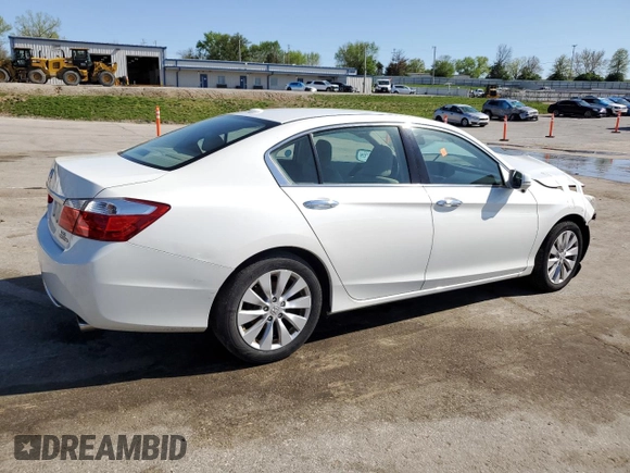2013 Honda Accord Touring with VIN 1HGCR3F98DA032772, listed as a Copart auction lot 53955005 with 133,280 mi miles and Salvage title. Bid and sale history available at DreamBid. Image 3.