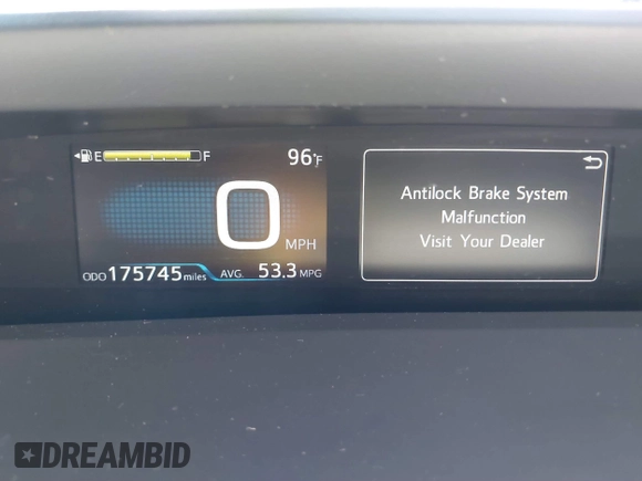 2016 Toyota Prius Four with VIN JTDKARFU7G3516014, listed as a IAAI auction lot 41671300 with 175,745 mi miles. Bid and sale history available at carsss.com. Image 7.