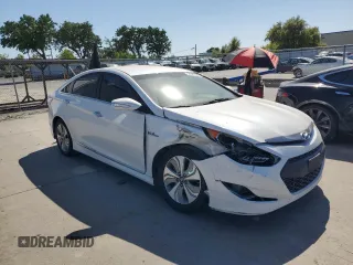 2013 Hyundai Sonata with VIN KMHEC4A44DA079898, listed as a Copart auction lot 54021585 with 203,599 mi miles and Salvage Title. Bid and sale history available at carsss.com. Image 4.