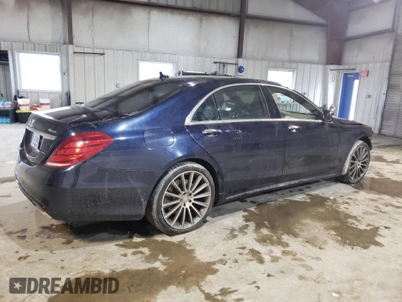 2015 Mercedes-Benz S 550 with VIN WDDUG8FB0FA110107, listed as a Copart auction lot 44601705 with 102,800 mi miles and Clean Title. Bid and sale history available at DreamBid. Image 3.