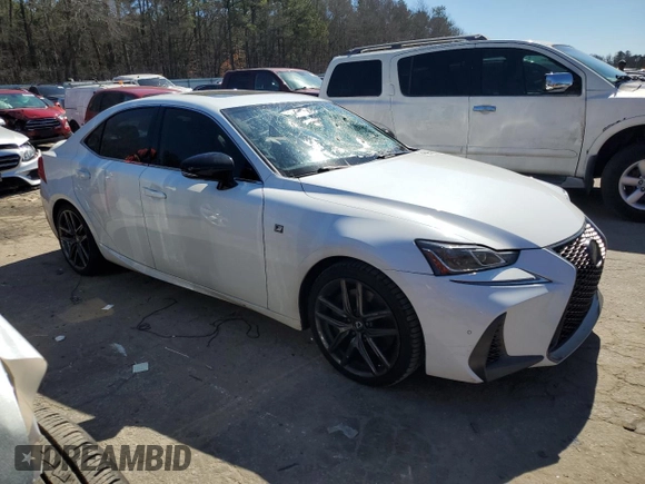 2020 Lexus IS 300 F Sport z VIN JTHGA1D29L5105574, wystawiony jako Copart lot #45954355 z przebiegiem 99 602 mil mil oraz Szkoda całkowita • Salvage title. Historia ofert i sprzedaży dostępna na DreamBid. Obrazek 4.