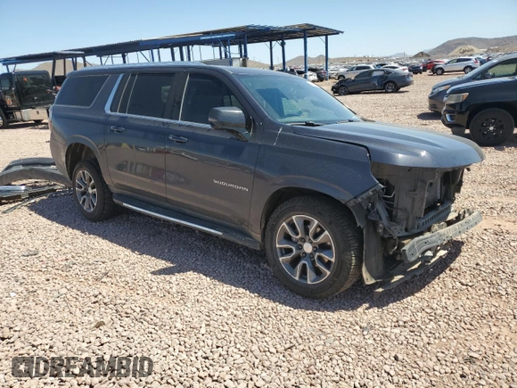 2022 Chevrolet Suburban LT with VIN 1GNSKCKDXNR317511, listed as a Copart auction lot 52573795 with 134,062 mi miles and Salvage Title. Bid and sale history available at DreamBid. Image 4.