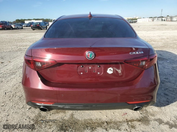 2018 Alfa Romeo Giulia with VIN ZARFAEBN2J7577821, listed as a Copart auction lot 89363685 with 0 mi miles and Non Repairable. Bid and sale history available at carsss.com. Image 6.