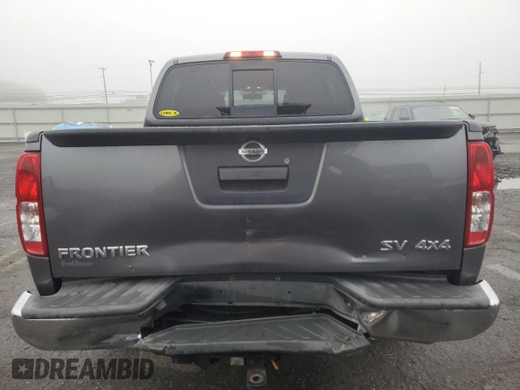 2017 Nissan Frontier SV with VIN 1N6AD0EV7HN723725, listed as a Copart auction lot 61253905 with 58,163 mi miles and Salvage title. Bid and sale history available at DreamBid. Image 6.