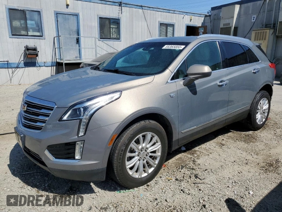 2017 Cadillac XT5 FWD with VIN 1GYKNARS1HZ265368, listed as a Copart auction lot 55365855 with 108,176 mi miles and Salvage title. Bid and sale history available at DreamBid. Image 1.