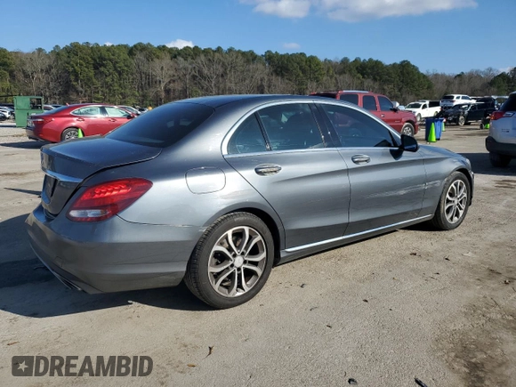 2017 Mercedes-Benz C C 300 with VIN 55SWF4JB9HU190666, listed as a Copart auction lot 43751165 with 122,002 mi miles and Salvage Title. Bid and sale history available at carsss.com. Image 3.
