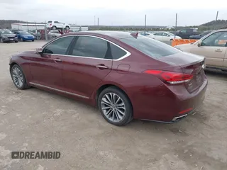 2016 Hyundai Genesis 3.8L z VIN KMHGN4JE4GU107861, wystawiony jako IAAI lot #41835463 z przebiegiem 148 198 mil mil oraz . Historia ofert i sprzedaży dostępna na DreamBid. Obrazek 3.