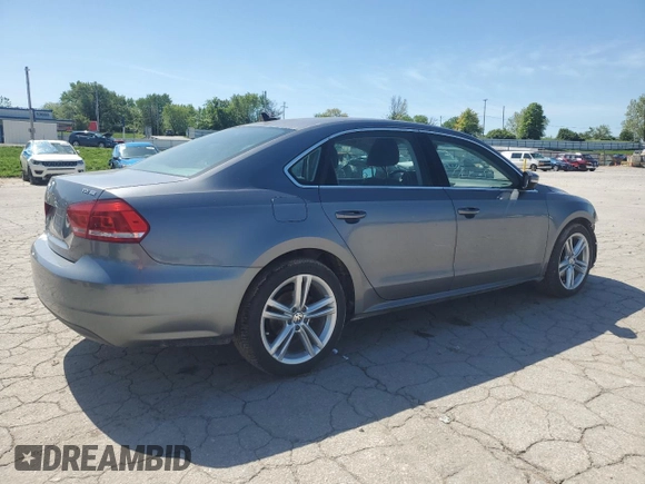 2015 Volkswagen Passat SE with VIN 1VWBV7A39FC052341, listed as a Copart auction lot 55691835 with 203,621 mi miles and Salvage title. Bid and sale history available at DreamBid. Image 3.
