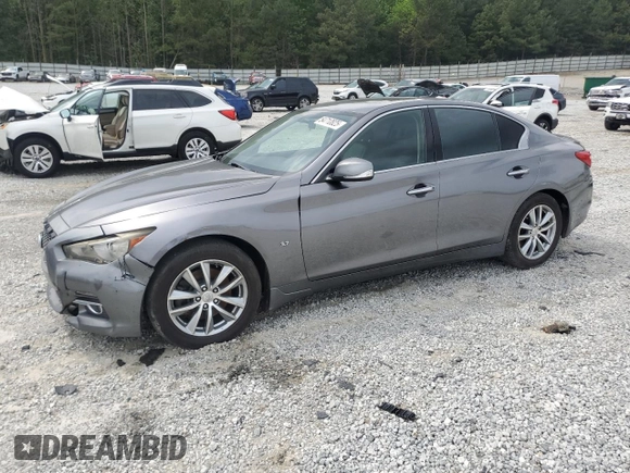 2014 Infiniti Q50 Premium z VIN JN1BV7AP7EM685244, wystawiony jako Copart lot #54710825 z przebiegiem 175 350 mil mil oraz Czysty tytuł • Clean title. Historia ofert i sprzedaży dostępna na DreamBid. Obrazek 1.