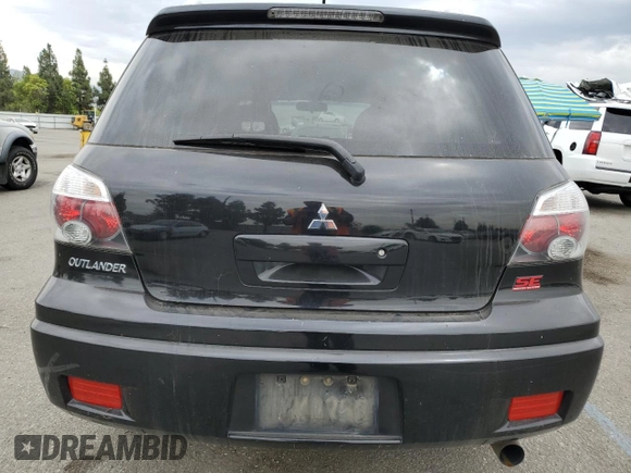 2006 Mitsubishi Outlander SE with VIN JA4LX41F36U052222, listed as a Copart auction lot 65640484 with 167,989 mi miles and Salvage Title. Bid and sale history available at carsss.com. Image 6.