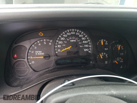 2005 Chevrolet Tahoe LT with VIN 1GNEC13T95R236343, listed as a Copart auction lot 47086185 with 244,987 mi miles and Clean title. Bid and sale history available at DreamBid. Image 9.