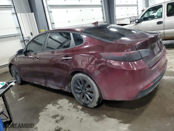 2018 Kia Optima S with VIN 5XXGT4L38JG259127, listed as a Copart auction lot 48618735 with 81,044 mi miles and Salvage Title. Bid and sale history available at carsss.com. Image 2.