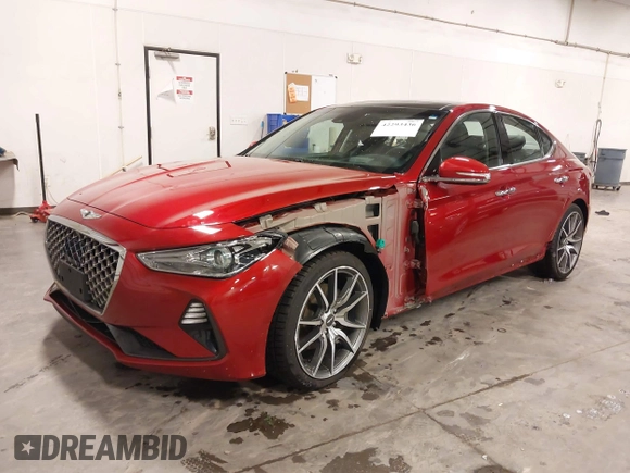 2020 Genesis G70 2.0T with VIN KMTG44LA3LU059816, listed as a IAAI auction lot 42293436 with 49,832 mi miles and . Bid and sale history available at DreamBid. Image 18.