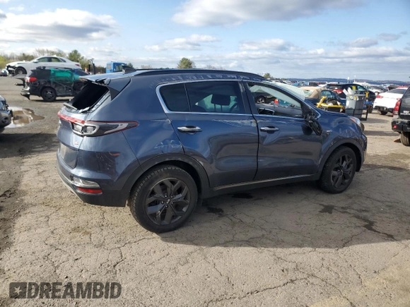 2020 Kia Sportage S with VIN KNDP6CAC7L7678764, listed as a Copart auction lot 50340115 with 0 mi miles and Salvage Title. Bid and sale history available at carsss.com. Image 3.