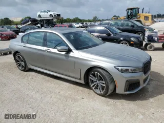 2021 BMW 7 Series 750i xDrive with VIN WBA7U2C07MCE92993, listed as a Copart auction lot 47550495 with 34,985 mi miles and Non Repairable. Bid and sale history available at carsss.com. Image 4.