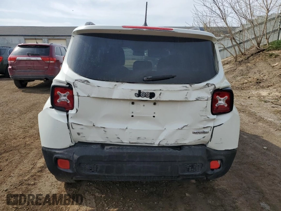 2017 Jeep Renegade Latitude with VIN ZACCJABB3HPE48852, listed as a Copart auction lot 54008295 with 102,088 mi miles and Clean Title. Bid and sale history available at carsss.com. Image 6.