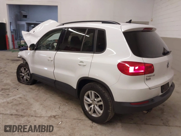 2017 Volkswagen Tiguan S with VIN WVGBV7AX6HK012650, listed as a IAAI auction lot 41135475 with 96,198 mi miles and . Bid and sale history available at DreamBid. Image 3.