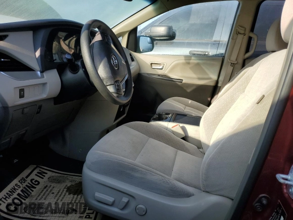 2016 Toyota Sienna LE with VIN 5TDJK3DC4GS138362, listed as a Copart auction lot 74980834 with 0 mi miles and Non Repairable. Bid and sale history available at carsss.com. Image 7.