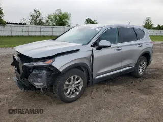 2020 Hyundai Santa Fe SE with VIN 5NMS2CAD5LH215061, listed as a Copart auction lot 51583185 with 56,255 mi miles and Salvage Title. Bid and sale history available at carsss.com. Image 1.