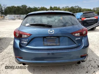 2017 Mazda 3 Sport with VIN 3MZBN1K75HM156082, listed as a Copart auction lot 76196434 with 43,578 mi miles and Salvage Title. Bid and sale history available at carsss.com. Image 6.