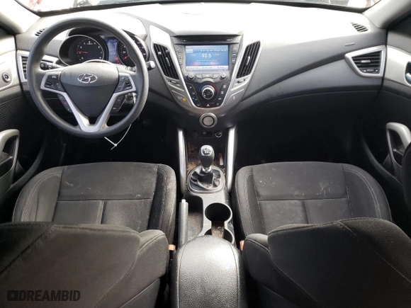 2016 Hyundai Veloster with VIN KMHTC6AD4GU253166, listed as a Copart auction lot 48557715 with 124,416 mi miles and Salvage Title. Bid and sale history available at carsss.com. Image 8.