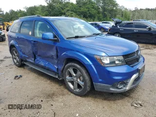 2015 Dodge Journey Crossroad with VIN 3C4PDCGG4FT605710, listed as a Copart auction lot 56181445 with 57,297 mi miles and Salvage title. Bid and sale history available at DreamBid. Image 4.