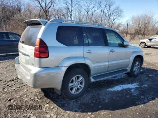 2005 Lexus GX with VIN JTJBT20X450081856, listed as a Copart auction lot 46337545 with 382,956 mi miles and Clean Title. Bid and sale history available at carsss.com. Image 3.