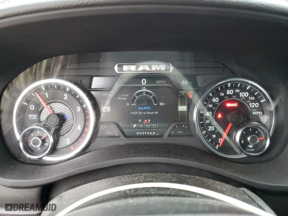 2024 Ram 2500 Laramie with VIN 3C6UR5FL9RG117209, listed as a Copart auction lot 86118644 with 33,154 mi miles and Salvage Title. Bid and sale history available at carsss.com. Image 9.