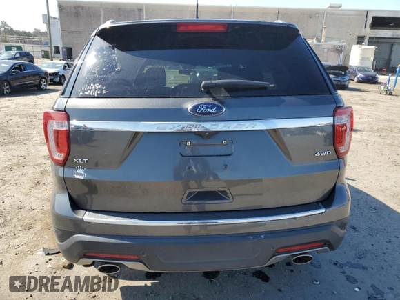 2018 Ford Explorer XLT with VIN 1FM5K8D89JGC38609, listed as a Copart auction lot 50925055 with 56,794 mi miles and Salvage Title. Bid and sale history available at DreamBid. Image 6.