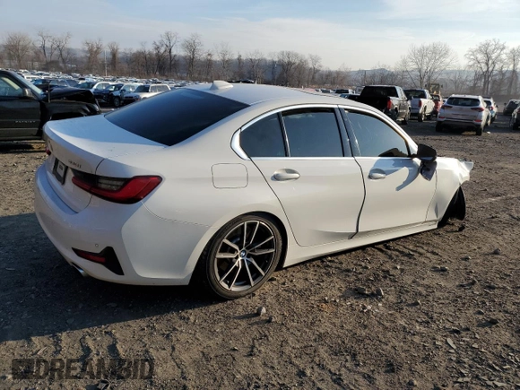 2020 BMW 3 Series 330i xDrive with VIN 3MW5R7J08L8B08716, listed as a Copart auction lot 72924792 with Not Provided miles and . Bid and sale history available at DreamBid. Image 3.