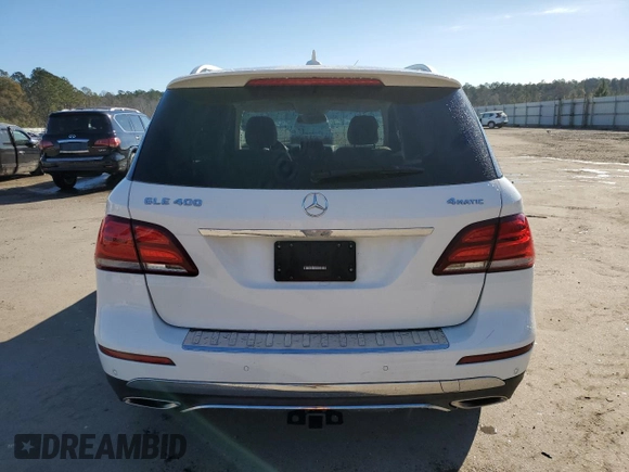 2019 Mercedes-Benz GLE 400 with VIN 4JGDA5GB1KB215988, listed as a Copart auction lot 85997784 with 49,906 mi miles and Salvage title. Bid and sale history available at DreamBid. Image 6.