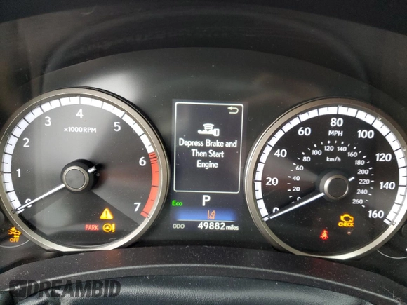 2020 Lexus NX 300 F Sport with VIN JTJSARDZ2L5017275, listed as a Copart auction lot 52340195 with 49,882 mi miles and Salvage title. Bid and sale history available at DreamBid. Image 9.
