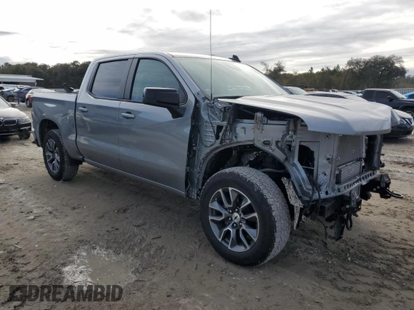 2024 Chevrolet Silverado 1500 RST with VIN 1GCPDEEK4RZ234029, listed as a Copart auction lot 41975645 with 10,975 mi miles and Salvage Title. Bid and sale history available at DreamBid. Image 4.