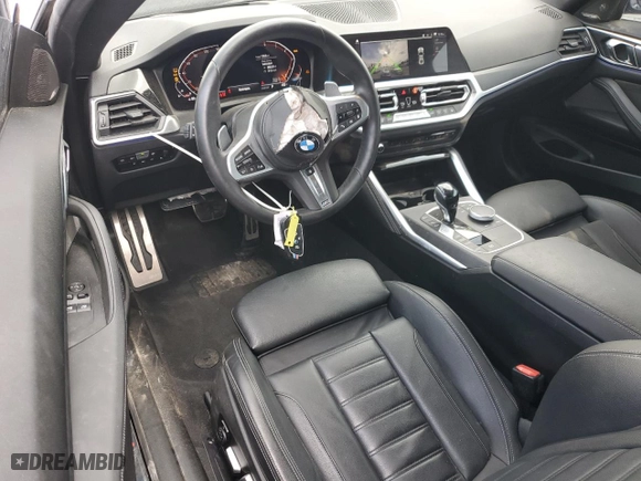 2022 BMW 4 Series 430i with VIN WBA53AP08NCJ06319, listed as a Copart auction lot 50144015 with NaN miles and Salvage Title. Bid and sale history available at carsss.com. Image 8.