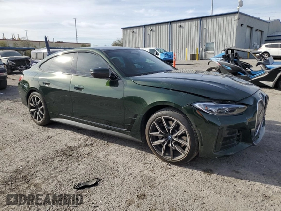 2024 BMW i4 eDrive40 with VIN WBY73AW06RFS32808, listed as a Copart auction lot 85585424 with 15,669 mi miles and Salvage Title. Bid and sale history available at carsss.com. Image 4.