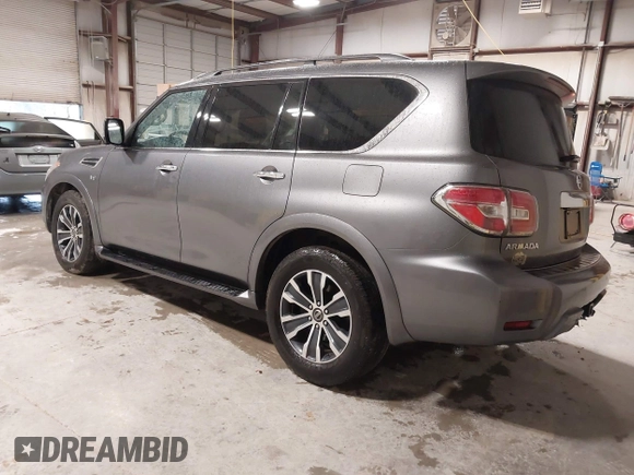 2020 Nissan Armada SL with VIN JN8AY2NC4L9619782, listed as a IAAI auction lot 41554399 with 137,306 mi miles. Bid and sale history available at carsss.com. Image 3.