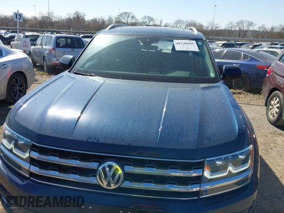 2019 Volkswagen Atlas SEL with VIN 1V2MR2CA9KC614343, listed as a IAAI auction lot 41748405 with 54,676 mi miles and . Bid and sale history available at DreamBid. Image 12.
