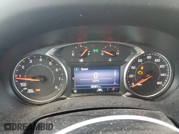 2023 GMC Terrain SLE with VIN 3GKALTEG1PL129661, listed as a Copart auction lot 43905095 with 38,361 mi miles and Salvage Title. Bid and sale history available at DreamBid. Image 9.