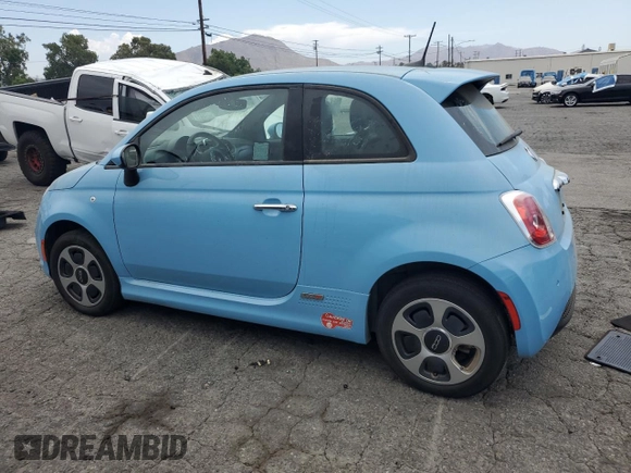 2017 FIAT 500e with VIN 3C3CFFGE9HT561445, listed as a Copart auction lot 65465705 with 59,314 mi miles and Clean title. Bid and sale history available at DreamBid. Image 2.