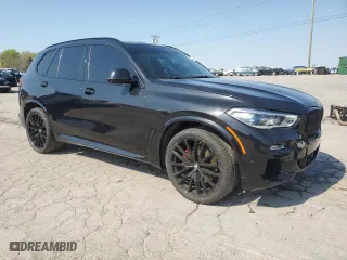 2021 BMW X5 xDrive40i with VIN 5UXCR6C00M9G55196, listed as a Copart auction lot 52712715 with 39,047 mi miles and Salvage Title. Bid and sale history available at carsss.com. Image 4.