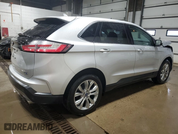 2019 Ford Edge Titanium with VIN 2FMPK4K92KBC17736, listed as a Copart auction lot 52619465 with 53,436 mi miles and Salvage Title. Bid and sale history available at carsss.com. Image 3.