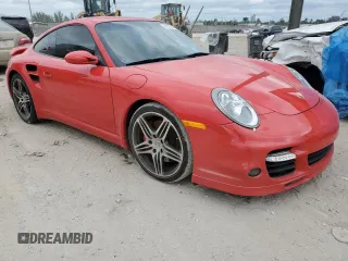 2007 Porsche 911 Turbo with VIN WP0AD29967S785001, listed as a Copart auction lot 81401694 with Not Provided miles and Salvage Title. Bid and sale history available at DreamBid. Image 4.