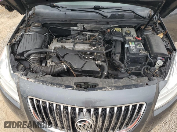 2011 Buick Regal CXL RL2 with VIN 2G4GP5EC8B9196834, listed as a Copart auction lot 74107594 with Not provided miles and Salvage title. Bid and sale history available at DreamBid. Image 13.