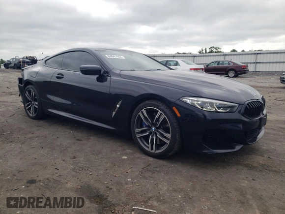 2020 BMW 8 Series 840i with VIN WBAAE4C09LCD32627, listed as a Copart auction lot 64941444 with 28,938 mi miles and Salvage Title. Bid and sale history available at DreamBid. Image 4.