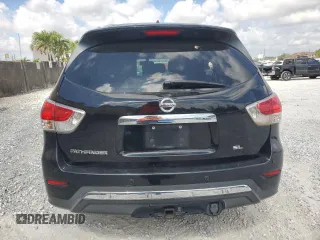 2014 Nissan Pathfinder SL with VIN 5N1AR2MNXEC645039, listed as a Copart auction lot 53368885 with 100,992 mi miles and Salvage Title. Bid and sale history available at DreamBid. Image 6.