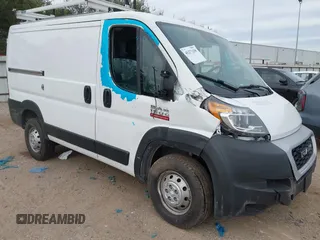 2022 Ram ProMaster Cargo with VIN 3C6LRVNG1NE132745, listed as a IAAI auction lot 41273258 with 47,779 mi miles and . Bid and sale history available at DreamBid. Image 1.