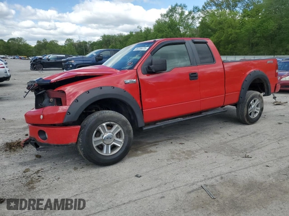 2008 Ford F-150 STX z VIN 1FTRX14W38FB37563, wystawiony jako Copart lot #56236475 z przebiegiem 185 648 mil mil oraz Szkoda całkowita • Salvage title. Historia ofert i sprzedaży dostępna na DreamBid. Obrazek 1.