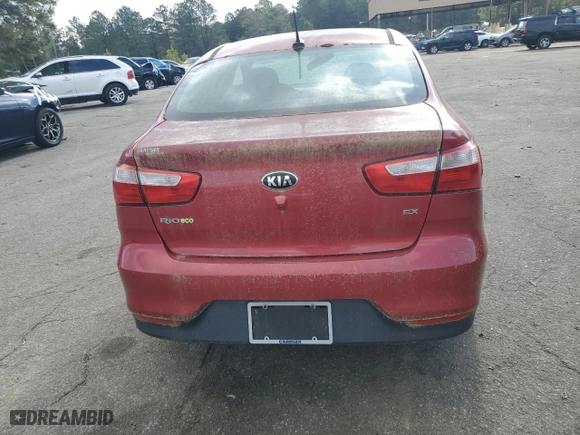 2016 Kia Rio EX with VIN KNADN4A35G6665273, listed as a Copart auction lot 50801545 with 0 mi miles and Salvage Title. Bid and sale history available at carsss.com. Image 6.