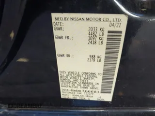 2022 Nissan Altima SV z VIN 1N4BL4DW6NN366681, wystawiony jako IAAI lot #41990935 z przebiegiem 78 738 mil mil oraz . Historia ofert i sprzedaży dostępna na DreamBid. Obrazek 9.